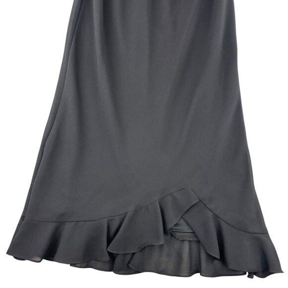 MSK Black Ruffle Midi Skirt - Picture 4 of 8